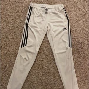 Women's white Adidas pants